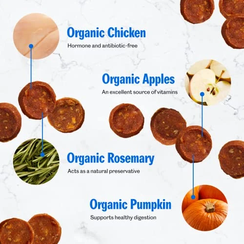 PetPlate Chicken Apple Sausage Bites, Human Grade Dog Treats, Pet Treats For All Life Stages, Dog Treats, Grain-Free, Organic And Real Ingredients, High Protein, Healthy Snacks (Pack Of 1, 4.5 Ounce) 4 PetPlate Chicken Apple Sausage Bites, Human Grade Dog Treats, Pet Treats For All Life Stages, Dog Treats, Grain-Free, Organic And Real Ingredients, High Protein, Healthy Snacks (Pack Of 1, 4.5 Ounce) - Image 4