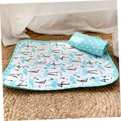 Balacoo 1pc Accessories Summer Supplies M For Outdoor Dog Cat Crates Breathable Size Freeze To Sleeping Mats Indoor Self And Bed Cushion Crane Pads Light No Dogs Need Cats Blue -Zoomie Shop 51WkjNFPMWL