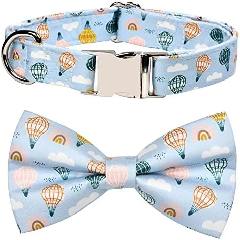JIUJIA Stud Muffin Dog Bow Tie Dog Collar Accessory,Detachable Bowtie,Adjustable Collar For Small Medium Large Dogs 5 JIUJIA Stud Muffin Dog Bow Tie Dog Collar Accessory,Detachable Bowtie,Adjustable Collar For Small Medium Large Dogs - Image 5