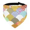 GENERIC Fish Scales Pattern Pet Bandana Collar - Scarf Collar - Art Dog Bandana Minimal Head Cicumference