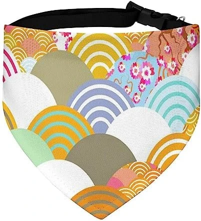 GENERIC Fish Scales Pattern Pet Bandana Collar - Scarf Collar - Art Dog Bandana Minimal Head Cicumference 8 GENERIC Fish Scales Pattern Pet Bandana Collar - Scarf Collar - Art Dog Bandana Minimal Head Cicumference - Image 8