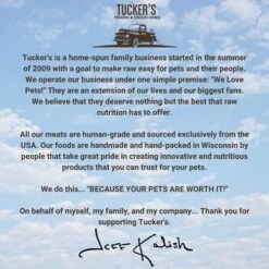 Tucker's Raw Frozen Freeze Dried Raw Dog Food, Pork, Bison & Pumpkin Formula 14oz -Zoomie Shop 51X6hJIgOAL