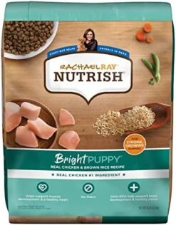 Rachael Ray Nutrish Bright Puppy Premium Natural Dry Dog Food, Real Chicken & Brown Rice Recipe, 14 Pound Bag (Packaging May Vary) -Zoomie Shop 51XR38bXALL. AC