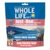 Whole Life Pet Just One Salmon Dog And Cat Value Packs - Human Grade, Freeze Dried, One Ingredient - Protein Rich, Grain Free, Made In The USA