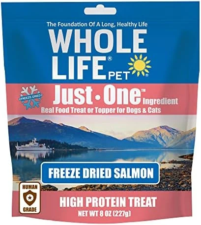 Whole Life Pet Just One Salmon Dog And Cat Value Packs - Human Grade, Freeze Dried, One Ingredient - Protein Rich, Grain Free, Made In The USA 6 Whole Life Pet Just One Salmon Dog And Cat Value Packs - Human Grade, Freeze Dried, One Ingredient - Protein Rich, Grain Free, Made In The USA - Image 6