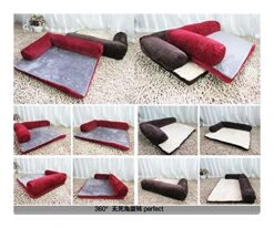 YangYan Large Dog Bed Sofa Dog Cat Pet Cushion For Big Dogs Washable Nest Cat Litter Teddy Puppy Mat Kennel Pet House S M L XL (Color : Pink, Size : 70x55x15cm) -Zoomie Shop 51Y9Hi7W0AL