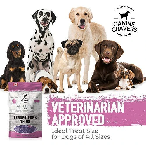 Canine Cravers Single Ingredient Dog Treats – Tender Pork Thins - Human Grade Air Dried Hypoallergenic Pet Food – Grain, Gluten, And Soy Free – 100% All Natural – 5.3 Oz 3 Canine Cravers Single Ingredient Dog Treats – Tender Pork Thins - Human Grade Air Dried Hypoallergenic Pet Food – Grain, Gluten, And Soy Free – 100% All Natural – 5.3 Oz - Image 3
