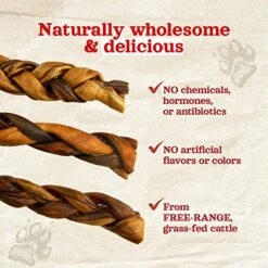 Natural Farm Braided Collagen Chews For Dogs (6 Inch, 10 Pack), Collagen Sticks, Natural Dog Chews, Long Lasting, For Small, Medium And Large Dogs, Odor-Free, Rawhide Alternative 16 Natural Farm Braided Collagen Chews For Dogs (6 Inch, 10 Pack), Collagen Sticks, Natural Dog Chews, Long Lasting, For Small, Medium And Large Dogs, Odor-Free, Rawhide Alternative -Zoomie Shop 51YhrpmPQSL