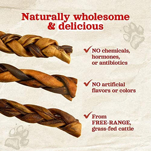 Natural Farm Braided Collagen Chews For Dogs (6 Inch, 10 Pack), Collagen Sticks, Natural Dog Chews, Long Lasting, For Small, Medium And Large Dogs, Odor-Free, Rawhide Alternative 5 Natural Farm Braided Collagen Chews For Dogs (6 Inch, 10 Pack), Collagen Sticks, Natural Dog Chews, Long Lasting, For Small, Medium And Large Dogs, Odor-Free, Rawhide Alternative - Image 5