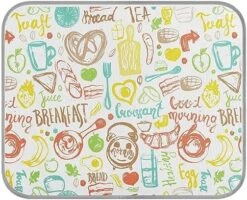 Washable Dog Cooling Mat Coffee Food Letter Summer Cats Sleeping Mat Coffee Eggs Breakfast Bread Dog Bed Mats 23.6 * 38.6inch Pet Ice Silk Sleep Kennel Pad Animal Sleep Bed For Home Outdoor Travel -Zoomie Shop 51Ylv3m1LsL. AC