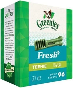 GREENIES TEENIE Natural Dog Dental Care Chews Oral Health Dog Treats Blueberry Flavor, 12 Oz. Pack (43 Treats) -Zoomie Shop 51Z3cu8LSsL. AC