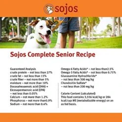 Sojos Complete Turkey & Salmon Recipe Senior Grain-Free Freeze-Dried Raw Dog Food, 7 Pound Bag -Zoomie Shop 51ZB4ajMonL