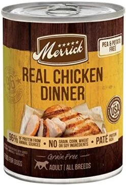 Merrick Grain Free Wet Dog Food Real Duck Dinner, Canned Dog Food - (12) 12.7 Oz. Cans -Zoomie Shop 51ZRnpfOocL. AC