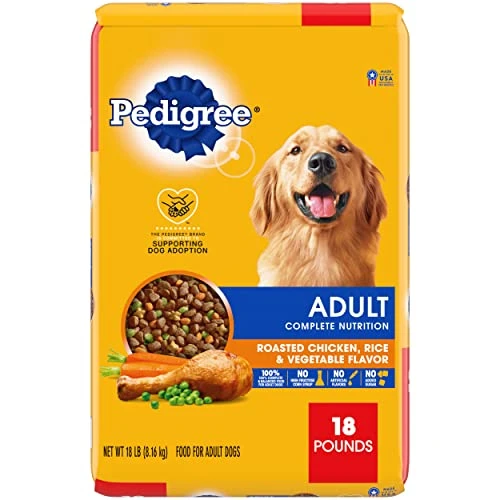 Pedigree Complete Nutrition Adult Dry Dog Food Roasted Chicken, Rice & Vegetable Flavor Dog Kibble, 18 Lb. Bag 1 Pedigree Complete Nutrition Adult Dry Dog Food Roasted Chicken, Rice & Vegetable Flavor Dog Kibble, 18 Lb. Bag