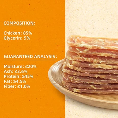 Jungle Calling Dog Treats Chicken Jerky Training Treats, Slow Roasted Snacks For Medium And Large Dogs Chewy Treats 10.6 Ounce (Chicken Fillet) 2 Jungle Calling Dog Treats Chicken Jerky Training Treats, Slow Roasted Snacks For Medium And Large Dogs Chewy Treats 10.6 Ounce (Chicken Fillet) - Image 2