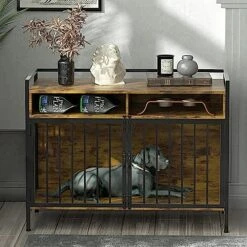 GGUL Furniture Dog Crate Large Dog, Heavy Duty Dog Cages For Medium/Small Dogs Indoor, Super Sturdy Large Dog Kennel With Storage And Anti-Chew 41 Inch -Zoomie Shop 51a9kpd9PAL