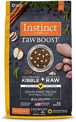 Instinct Raw Boost Grain Free Recipe With Real Chicken Natural Dry Dog Food, 10 Lb. Bag 20 Instinct Raw Boost Grain Free Recipe With Real Chicken Natural Dry Dog Food, 10 Lb. Bag -Zoomie Shop 51afLBsNM9L. AC