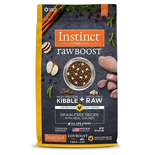 Instinct Raw Boost Grain Free Recipe With Real Chicken Natural Dry Dog Food, 10 Lb. Bag 1 Instinct Raw Boost Grain Free Recipe With Real Chicken Natural Dry Dog Food, 10 Lb. Bag