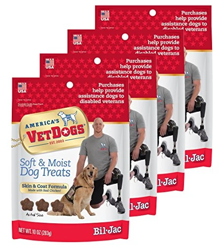 Bil-Jac 840235168638 Vet Dogs Skin & Coat Soft Treats (4 Pack), 10 Oz 1 Bil-Jac 840235168638 Vet Dogs Skin & Coat Soft Treats (4 Pack), 10 Oz