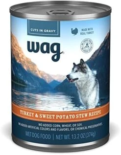 Amazon Brand - Wag Stew Canned Dog Food, Beef & Vegetable Recipe, 13.2 Oz Can (Pack Of 12) -Zoomie Shop 51bUo0obsxL. AC
