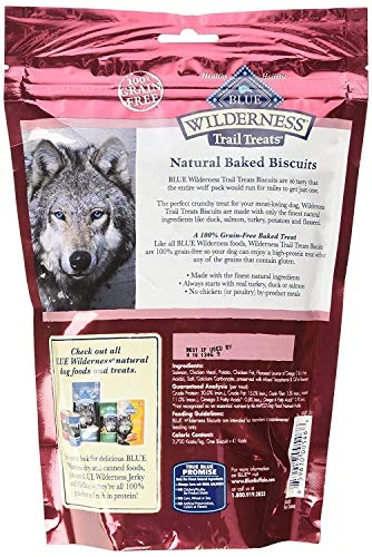 Wilderness Blue Buffalo Trail Treats Grain-Free Dog Biscuits 2 Flavor Variety Bundle: (1) Duck, And (1) Salmon, 10 Ounces 2 Wilderness Blue Buffalo Trail Treats Grain-Free Dog Biscuits 2 Flavor Variety Bundle: (1) Duck, And (1) Salmon, 10 Ounces - Image 2