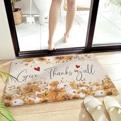 Cute Dog Love Heart Area Rug Non Slip Absorbent Non Shedding Easy Clean Washable Thick Plush Door Mat For Bathroom Entryway Living Dining Room Kitchen 20"x31.5" - Pet Paws With Word Welcome -Zoomie Shop 51bkvZBdyxS. AC