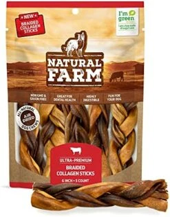 Natural Farm Braided Collagen Chews For Dogs (6 Inch, 10 Pack), Collagen Sticks, Natural Dog Chews, Long Lasting, For Small, Medium And Large Dogs, Odor-Free, Rawhide Alternative 21 Natural Farm Braided Collagen Chews For Dogs (6 Inch, 10 Pack), Collagen Sticks, Natural Dog Chews, Long Lasting, For Small, Medium And Large Dogs, Odor-Free, Rawhide Alternative -Zoomie Shop 51bliplnbDL. AC
