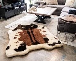 PAW BRANDS Puprug Faux Cowhide Memory Foam Orthopedic Dog Bed, Premium Memory Foam Base With Ultra-Soft Faux Fur Cover, Water-Resistant Liner, Easy To Clean (Brown And White) 9 PAW BRANDS Puprug Faux Cowhide Memory Foam Orthopedic Dog Bed, Premium Memory Foam Base With Ultra-Soft Faux Fur Cover, Water-Resistant Liner, Easy To Clean (Brown And White) -Zoomie Shop 51c03YVHOQL