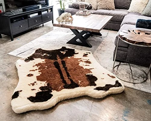 PAW BRANDS Puprug Faux Cowhide Memory Foam Orthopedic Dog Bed, Premium Memory Foam Base With Ultra-Soft Faux Fur Cover, Water-Resistant Liner, Easy To Clean (Brown And White) 5 PAW BRANDS Puprug Faux Cowhide Memory Foam Orthopedic Dog Bed, Premium Memory Foam Base With Ultra-Soft Faux Fur Cover, Water-Resistant Liner, Easy To Clean (Brown And White) - Image 5