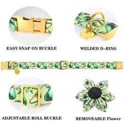 DOGWONG Summer Dog Collar With Flower,Avocado Dog Collar Comfortable Durable Fruit Dog Collar For Small Medium Large Dog 17 DOGWONG Summer Dog Collar With Flower,Avocado Dog Collar Comfortable Durable Fruit Dog Collar For Small Medium Large Dog -Zoomie Shop 51c2G10h6hL