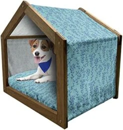 Ambesonne Fruit Wooden Pet House, Cartoon Carrots Images In Triplet Design Healthy Vegetable Foods Natural Art, Indoor & Outdoor Portable Dog Kennel With Pillow And Cover, Small, Coral Earth Yellow -Zoomie Shop 51cWA5do9EL. AC