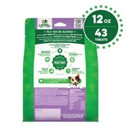 GREENIES TEENIE Natural Dog Dental Care Chews Oral Health Dog Treats Blueberry Flavor, 12 Oz. Pack (43 Treats)