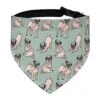 GENERIC Cute Dogs Pug Pattern Pet Bandana Collar - Scarf Collar - Art Dog Bandana Minimal Head Cicumference