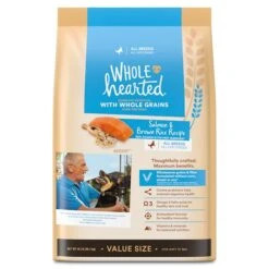 WholeHearted Whole Grains Salmon Recipe Dry Dog Food, 45 Lbs.