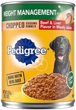 PEDIGREE CHOPPED GROUND DINNER Weight Management Adult Canned Soft Wet Dog Food, Chicken & Rice Flavor, 13.2 Oz. Cans (Pack Of 12) -Zoomie Shop 51dBgwaR78L. AC