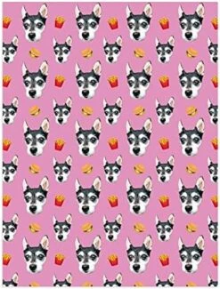 Novgarden Funny Custom Dog Blanket, Flannel Personalized Picture Blanket With Bone/Paw/Pizza/Fries/Hamburger Pattern Food Blanket Puppy Dog Memorial Gifts -Zoomie Shop 51dPHQeBFJL. AC