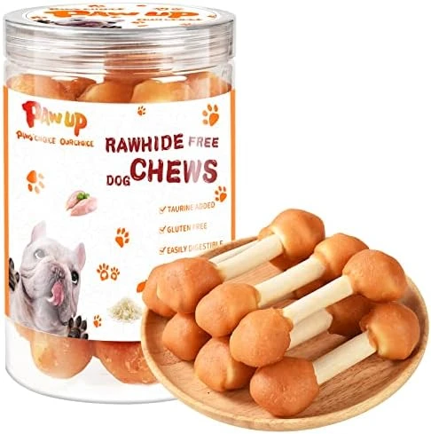 PAWUP Dog Treats Chicken Wrapped Calcium Bone, Training Treats For Small Dogs, Rawhide Free Dog Chews, Natural Teeth Clean W/Taurine, Limited Ingredients Natural Dog Reward, 12.5 Oz 8 PAWUP Dog Treats Chicken Wrapped Calcium Bone, Training Treats For Small Dogs, Rawhide Free Dog Chews, Natural Teeth Clean W/Taurine, Limited Ingredients Natural Dog Reward, 12.5 Oz - Image 8