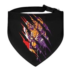 GENERIC Tiger Roaring Drawing Pet Bandana Collar - Scarf Collar - Art Dog Bandana Minimal Head Cicumference