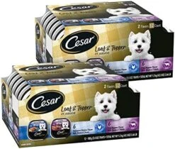 CESAR Wet Dog Food Classic Loaf In Sauce Beef Recipe, Filet Mignon, Grilled Chicken And Porterhouse Steak Variety Pack, (24) 3.5 Oz. Easy Peel Trays -Zoomie Shop 51da896iQcL. AC