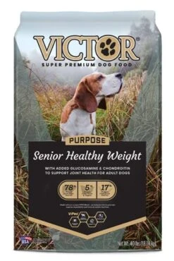 Victor Super Premium Dog Food β Purpose - Senior Healthy Weight β Gluten Free Weight Management Dry Dog Food For Senior Dogs With Glucosamine And Chondroitin, For Hip And Joint Health, 40lbs