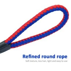 Kuntrona Rolled Dog Leash Pet Training Walking Leads Braided Dogs Rope 5/8" Diameter For Medium Large Dogs 48" Length Red M -Zoomie Shop 51eS8P5EuPL