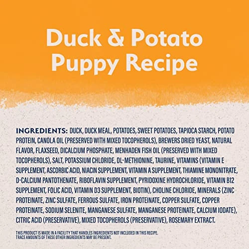 Natural Balance Limited Ingredient Reserve Grain Free Duck & Potato Recipe | Puppy Formula Dry Dog Food | 22-lb. Bag 4 Natural Balance Limited Ingredient Reserve Grain Free Duck & Potato Recipe | Puppy Formula Dry Dog Food | 22-lb. Bag - Image 4