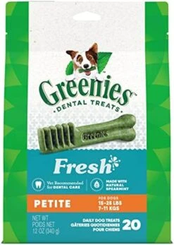 GREENIES Petite Natural Dog Dental Care Chews Oral Health Dog Treats Blueberry Flavor, 12 Oz. Pack (20 Treats) -Zoomie Shop 51ehdfTsUHL. AC