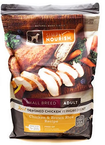 SIMPLY NOURISH Small Breed Adult Dry Dog Food - Chicken & Brown Rice, 5 Pounds And Especiales Cosas Mixing Spatula 2 SIMPLY NOURISH Small Breed Adult Dry Dog Food - Chicken & Brown Rice, 5 Pounds And Especiales Cosas Mixing Spatula - Image 2