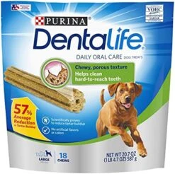 Purina DentaLife Made In USA Facilities Large Dog Dental Chews, Daily - (2) 30 Ct. Pouches -Zoomie Shop 51elMHJdlhS. AC