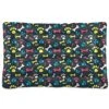 Ultra Soft Dog Cat Crate Bed Blanket-Colorful Paw Prints And Bones Fluffy Pet Bed All Season-Short Pile-Anti-Slip Pet Beds 24"x18"