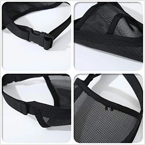 CILKUS Nylon Dog Muzzle Air Mesh Breathable For Small Medium Large Dogs, And Stick Out Tongue Drinkable Pet Muzzle For Anti-Biting Anti-Licking (Large, Black) 3 CILKUS Nylon Dog Muzzle Air Mesh Breathable For Small Medium Large Dogs, And Stick Out Tongue Drinkable Pet Muzzle For Anti-Biting Anti-Licking (Large, Black) - Image 3