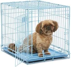 MidWest Homes For Pets XL Dog Crate | MidWest Life Stages Folding Metal Dog Crate | Divider Panel, Floor Protecting Feet, Leak-Proof Dog Pan | 48L X 30W X 33H Inches, XL Dog Breed -Zoomie Shop 51f2PWhH7ML. AC