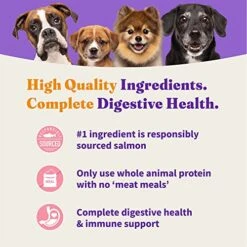 Halo® Holistic Adult Dog Healthy Grains Wild-Caught Salmon & Whitefish Recipe 3.5 Lb -Zoomie Shop 51f2smPJESL