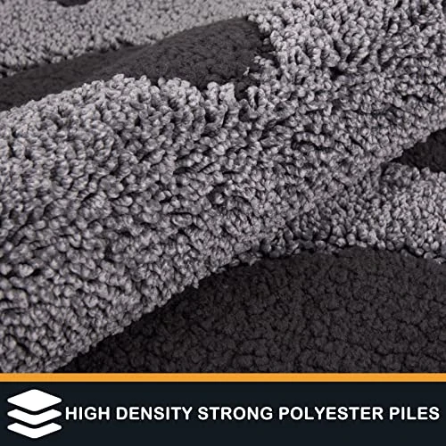 PURRUGS Dirt Trapper Door Mat 20" X 31.5", Non-Skid/Slip Machine Washable Entryway Rug, Dog Door Mat, Super Absorbent Welcome Mat For Muddy Wet Shoes And Paws, Grey 4 PURRUGS Dirt Trapper Door Mat 20" X 31.5", Non-Skid/Slip Machine Washable Entryway Rug, Dog Door Mat, Super Absorbent Welcome Mat For Muddy Wet Shoes And Paws, Grey - Image 4